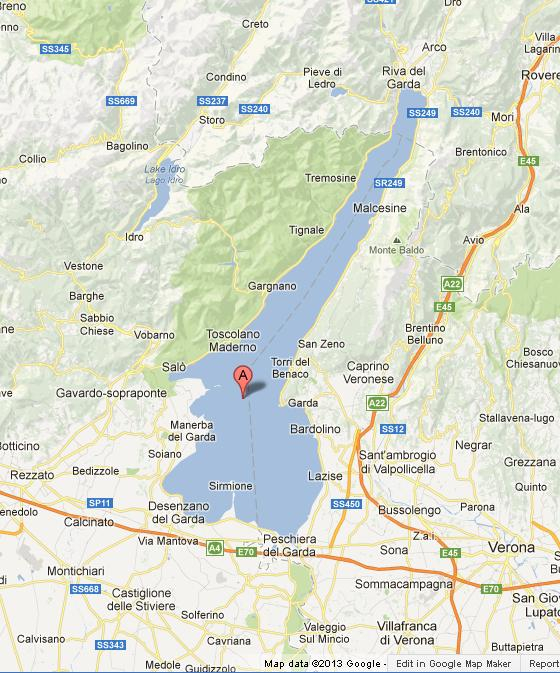 Map Of Lake Garda