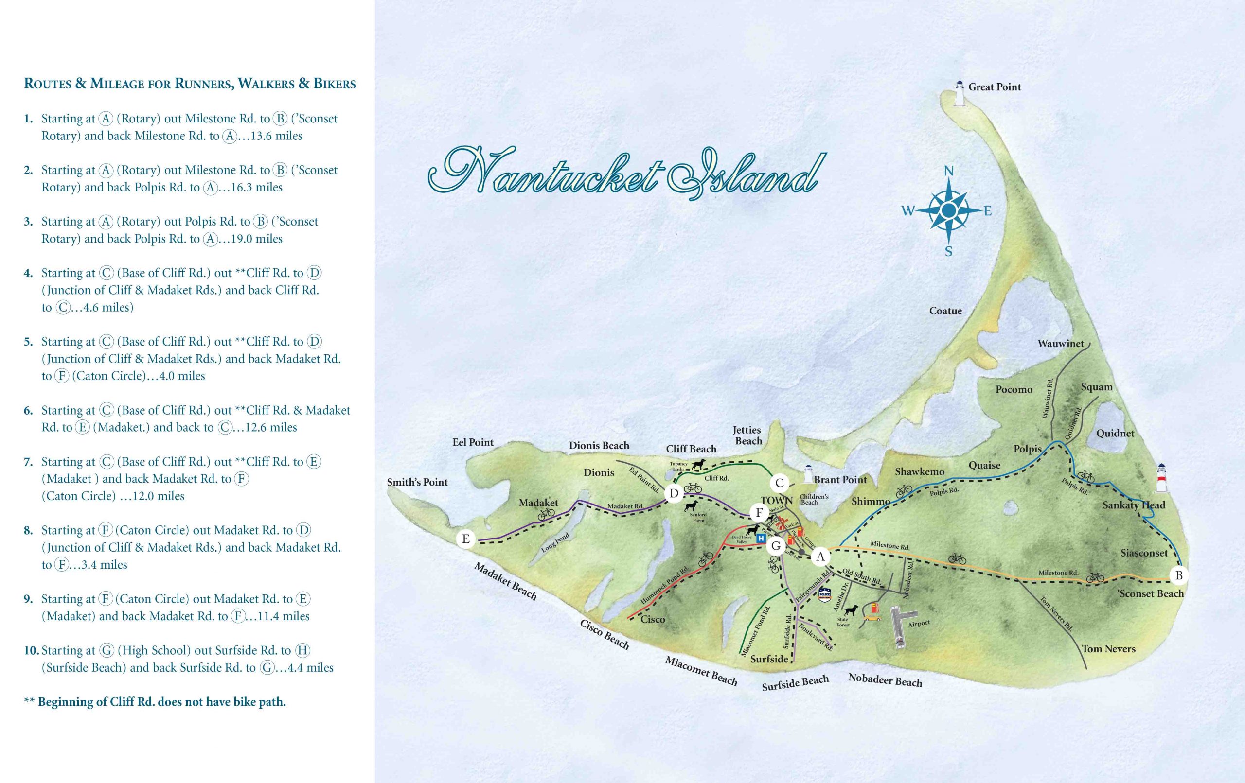 Map Of Nantucket Nantucket Online