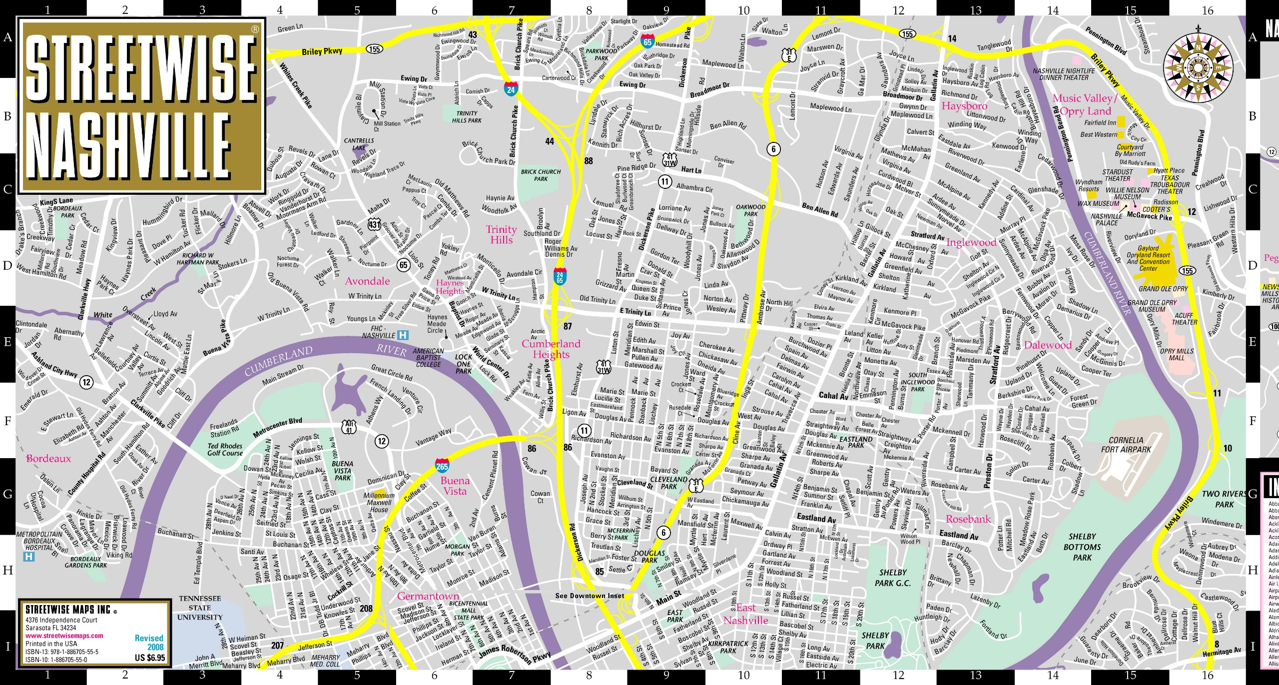 Map Of Nashville Tn Area Maping Resources