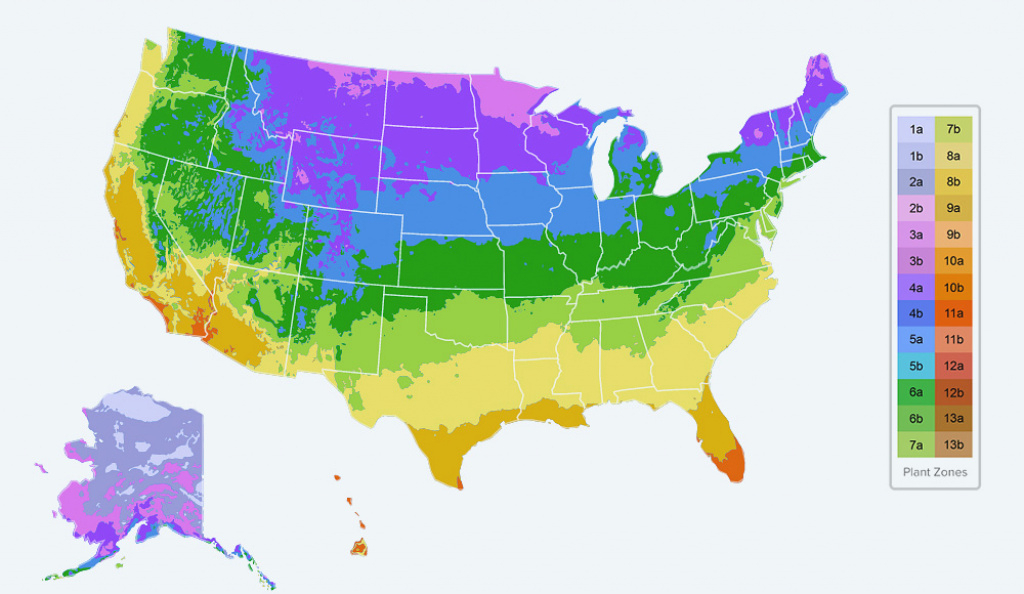 Map Of Planting Zones In United States Printable Map