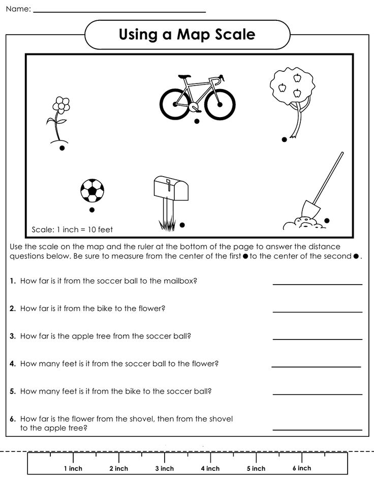 Map Scale Worksheet Map Skills Worksheets Geography 