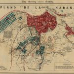 Map Showing Street Cleaning Havana Cuba 1899 Map Of