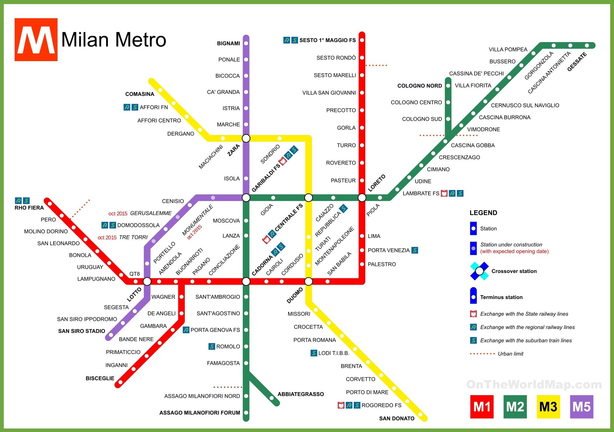 Mapa De Metro Milano Milano Mapa Metro Lombard a Italia 