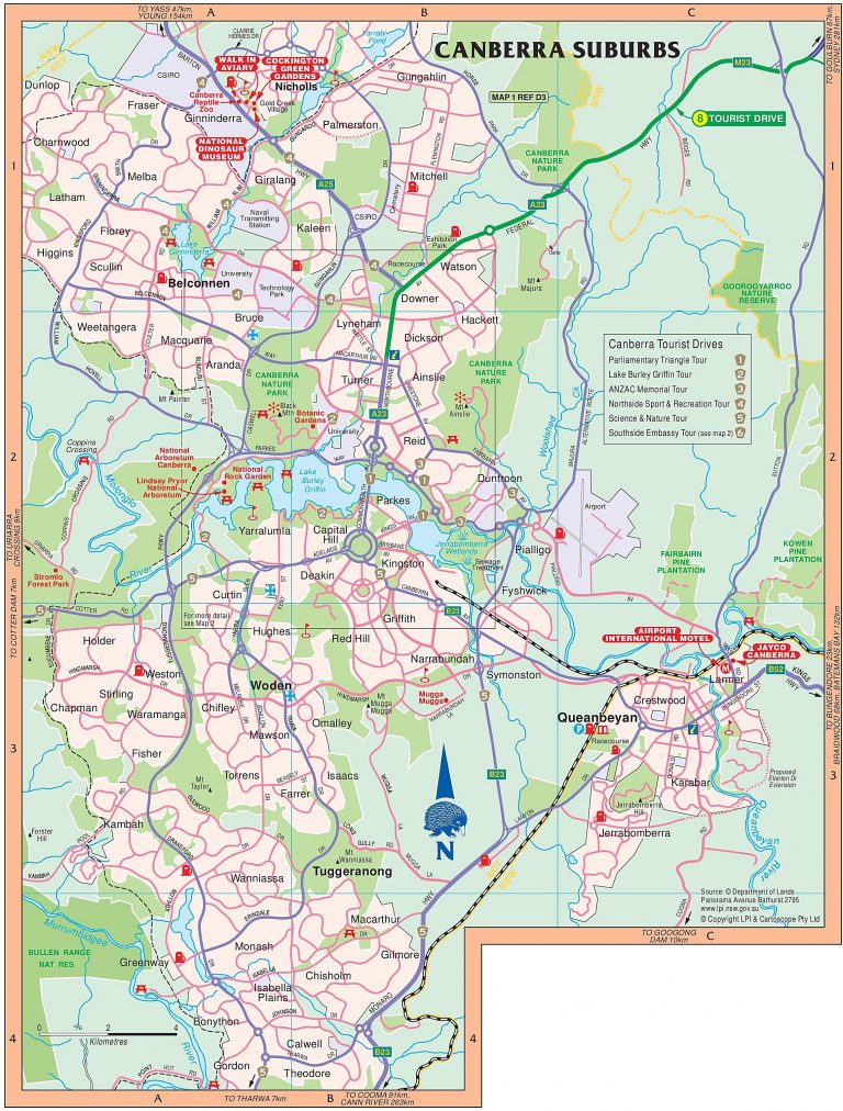 Mapas Detallados De Canberra Para Descargar Gratis E Imprimir