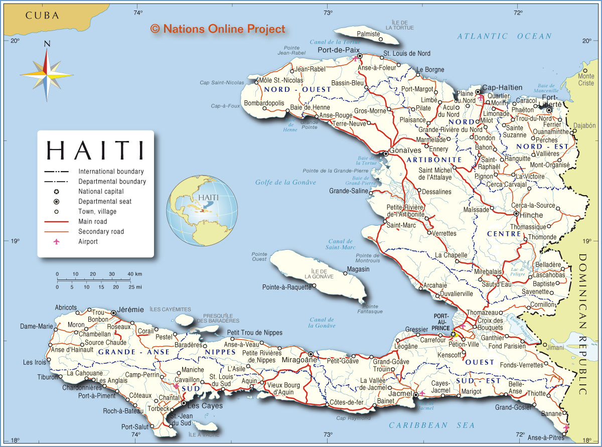 MAPAS DO HAITI Geografia Total 