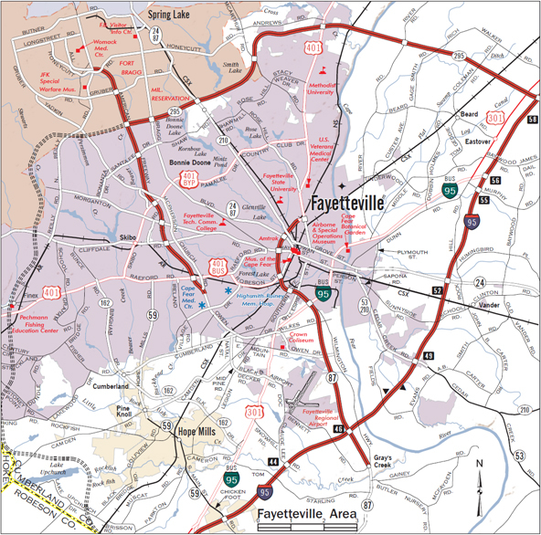 Maps Of Fayetteville North Carolina