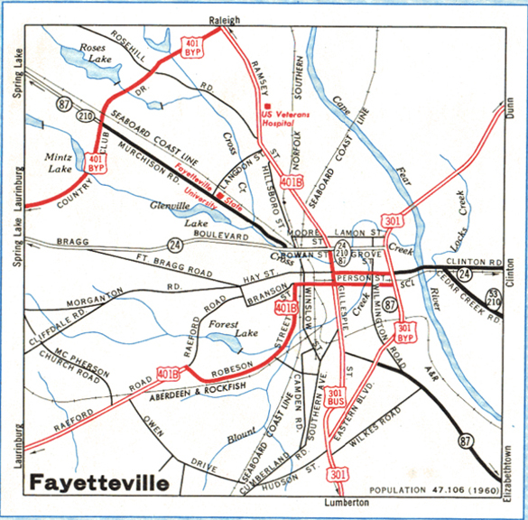 Maps Of Fayetteville North Carolina