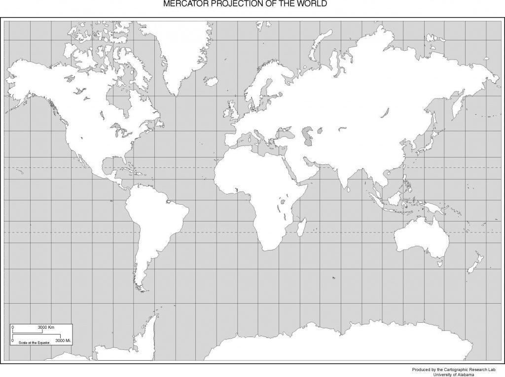 Maps Of The World In World Map Mercator Projection 