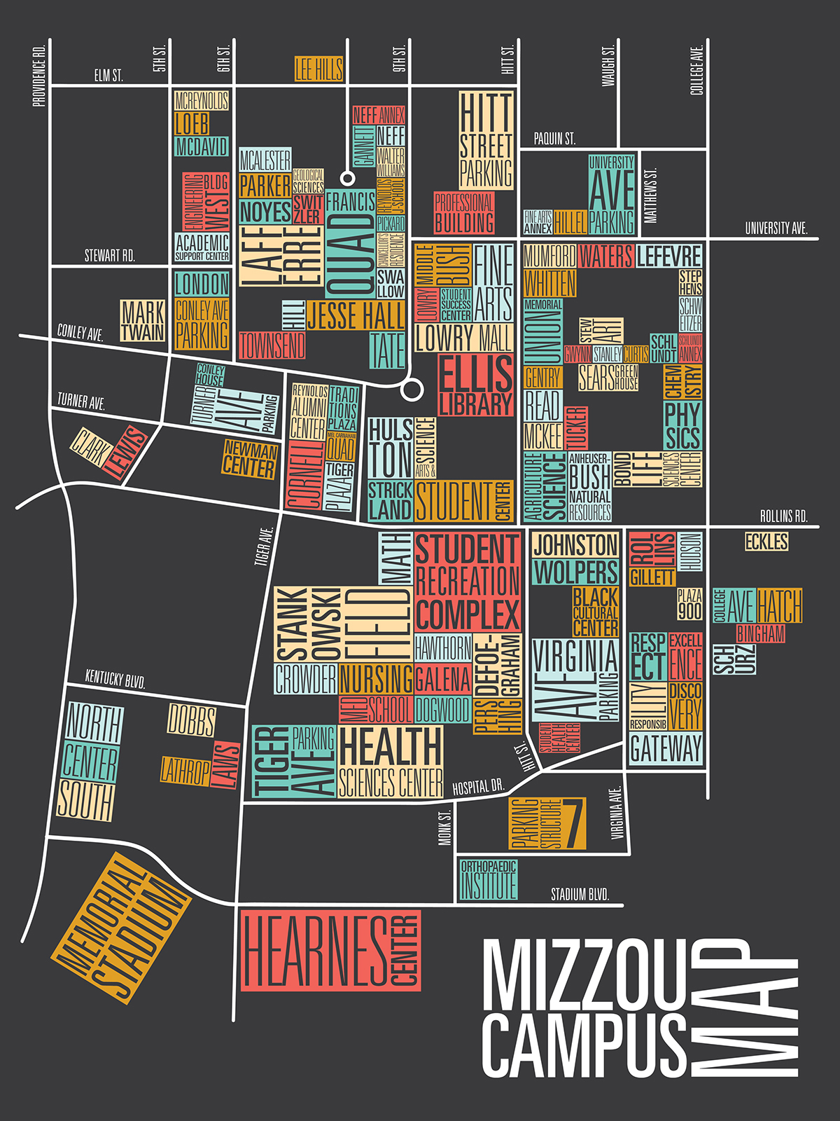 Mizzou Campus Map On Behance