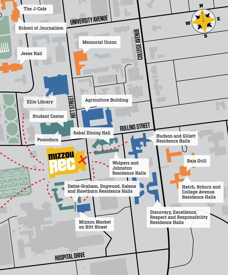 MizzouRec Nation Fall 2014 In 2020 Campus Map Student 