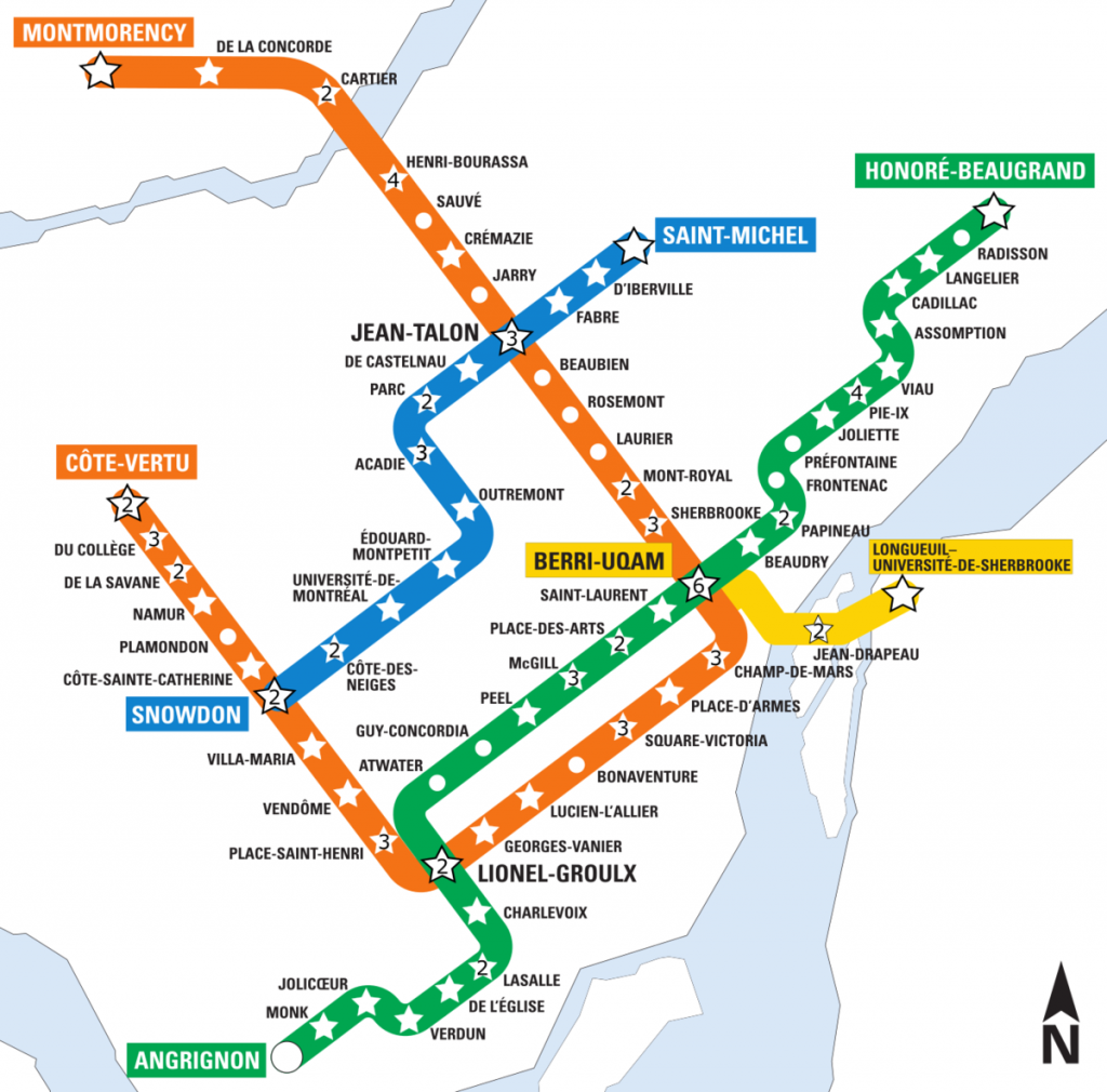 Montreal Metro Map With Streets Pdf | Printable Map of The United States