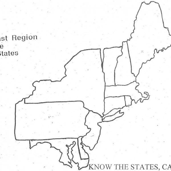 Northeast Region Map Printable Northeast Map With States 