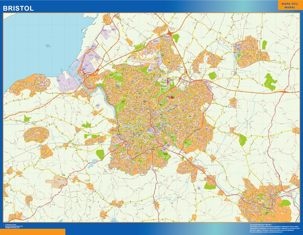 Our Bristol Wall Map Wall Maps Mapmakers Offers Poster 