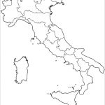 Outline Map Of Italy With Regions Coloring Page From Italy
