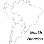 Outline Map Of South America Printable With Blank North
