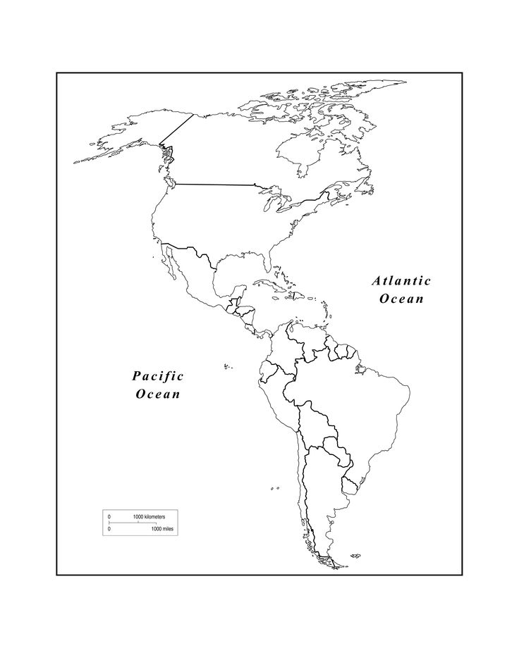 Outline Map Of Western Hemisphere With Maps The Americas 