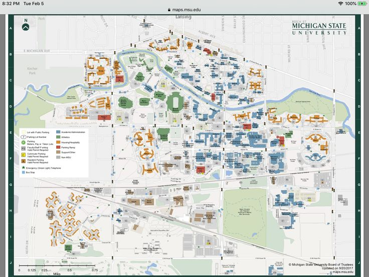 Pin By Barbara B On Michigan State University Campus Map 