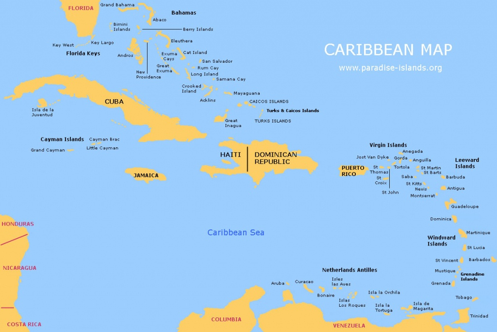 Printable Blank Map Of Central America And The Caribbean 