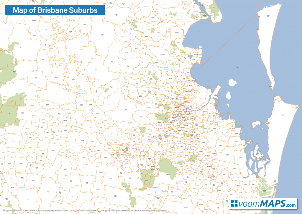 Printable Map Of Brisbane Printable Maps
