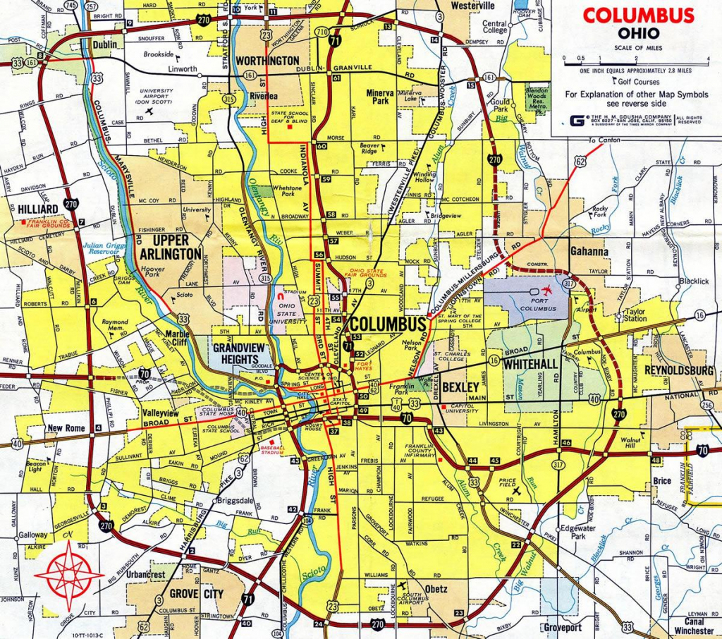 Printable Map Of Columbus Ohio Printable Maps Printable Map Of Columbus Ohio Printable Maps