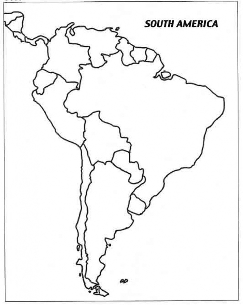 Printable Map Of Latin America Printable Maps