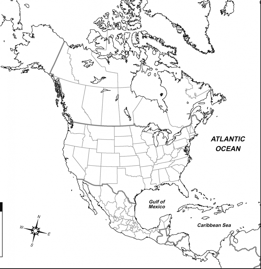 Printable Map Of North America Continent Printable US Maps