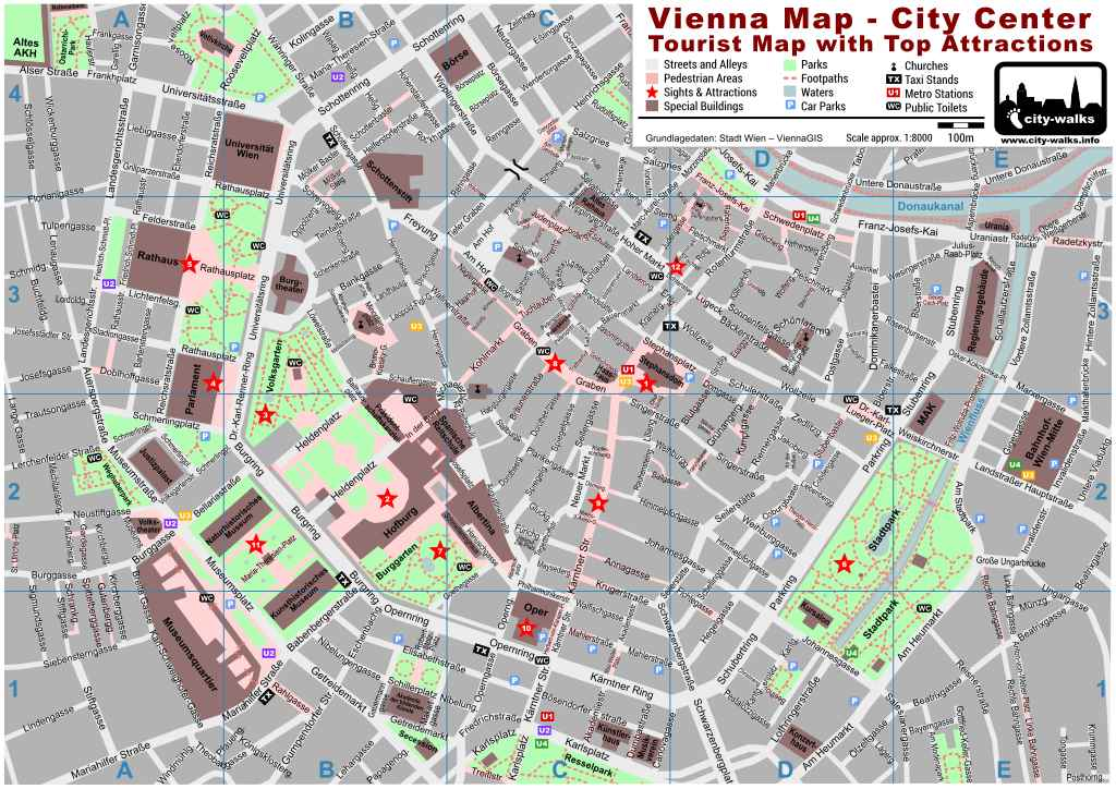 Printable Map Of Vienna