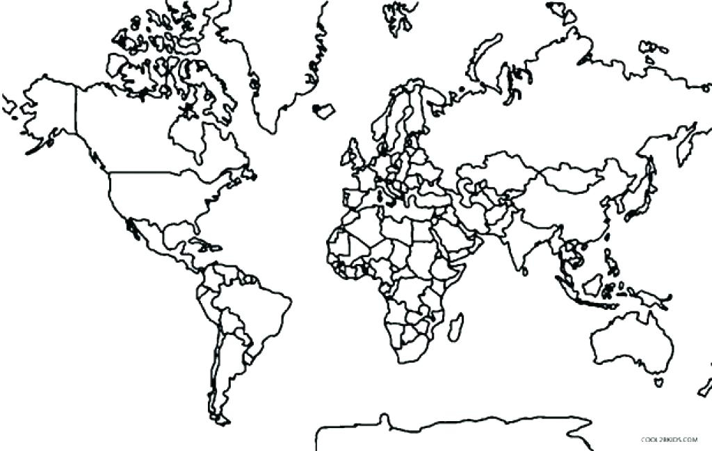 Printable World Map Coloring Page At GetColorings 