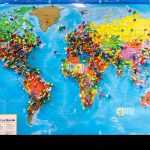 Push Pins Marking Locations On A World Map Stock Photo Alamy