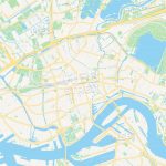 Rotterdam Netherlands Vector Map Classic Colors