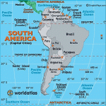 South America Capital Cities Map Map Of South America