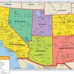 Southwest States Map Map Of Southwest US States