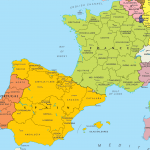 Spain And France Mapsof