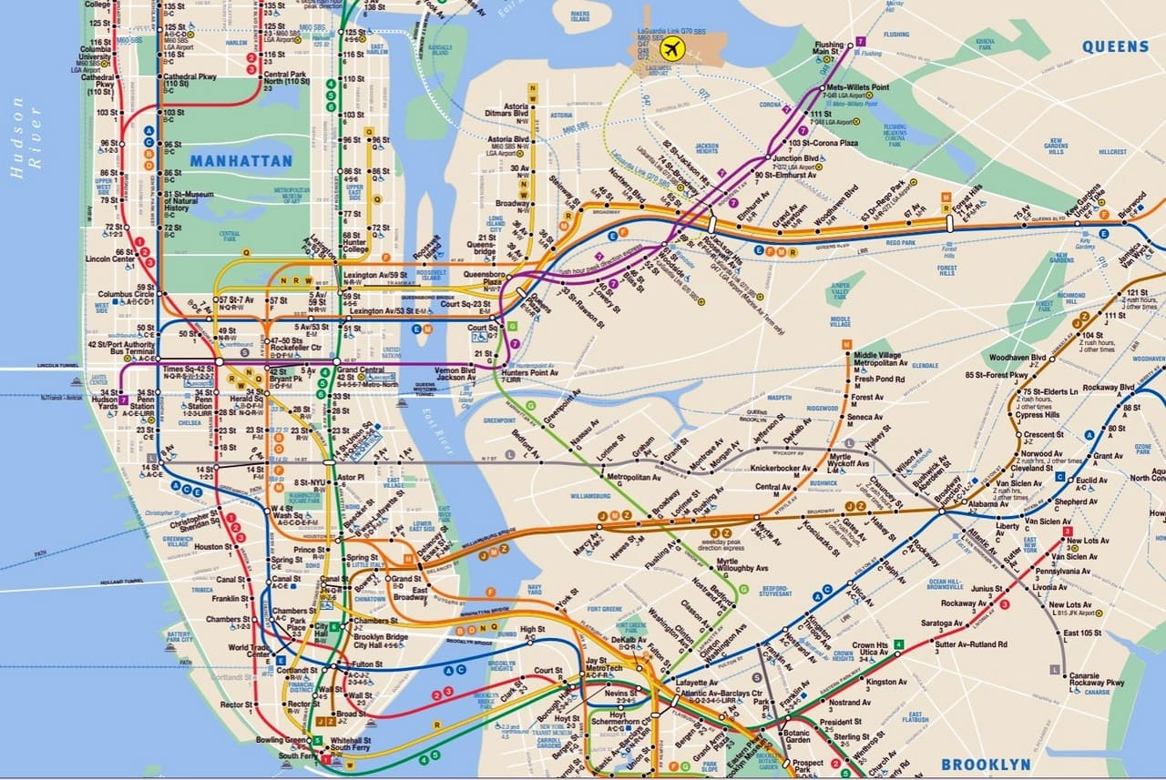 Subway Map Nyc Pdf Campus Map