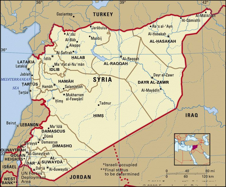 Syria Map And Hundreds More Free Printable International Maps