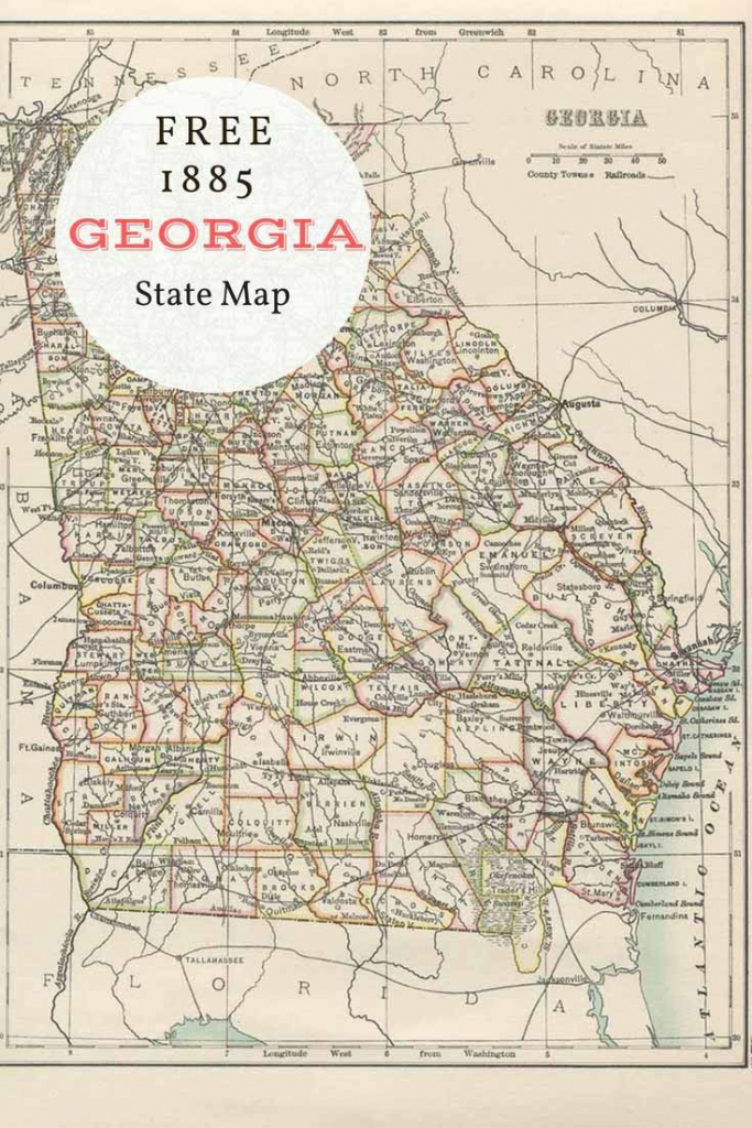 The State Of Georgia Map And Travel Information Download 