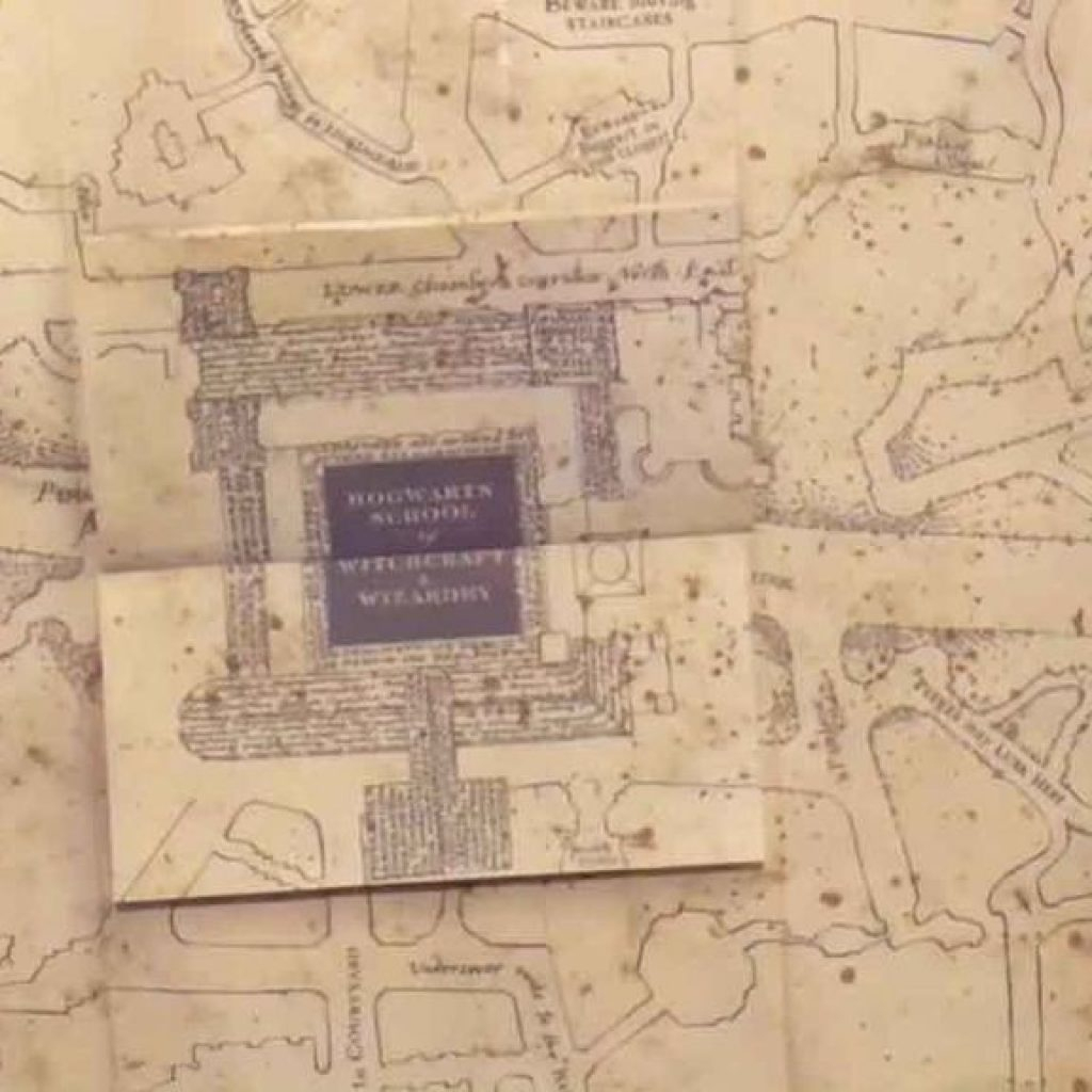 This Is A Copy Of The Marauders Map 36 Scans Stitched 
