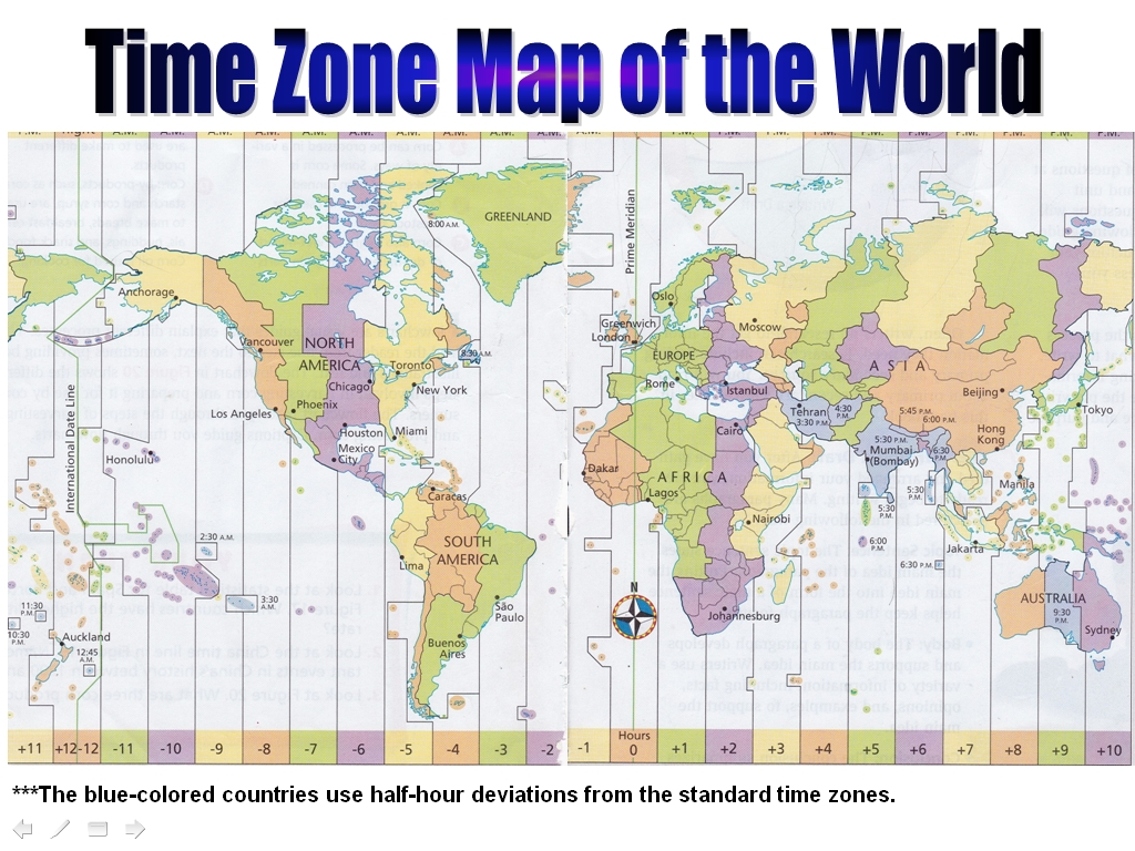 Time Zone Map Durand Land