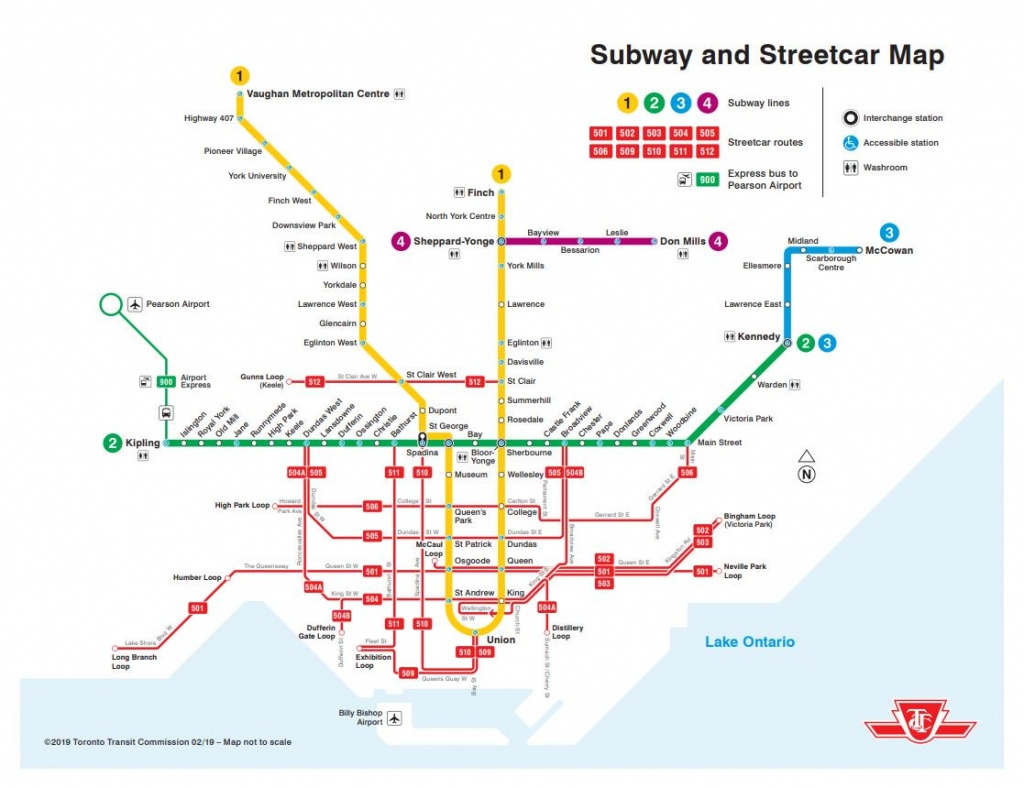 Toronto Subway Map Printable Printable Maps