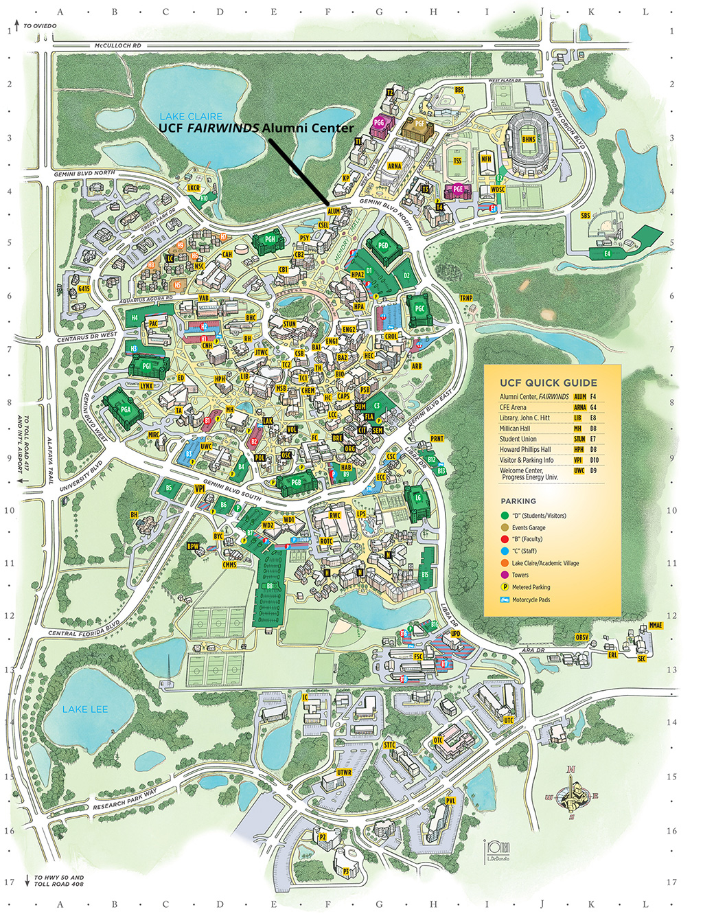 Ucf Campus Map Pdf Zip Code Map