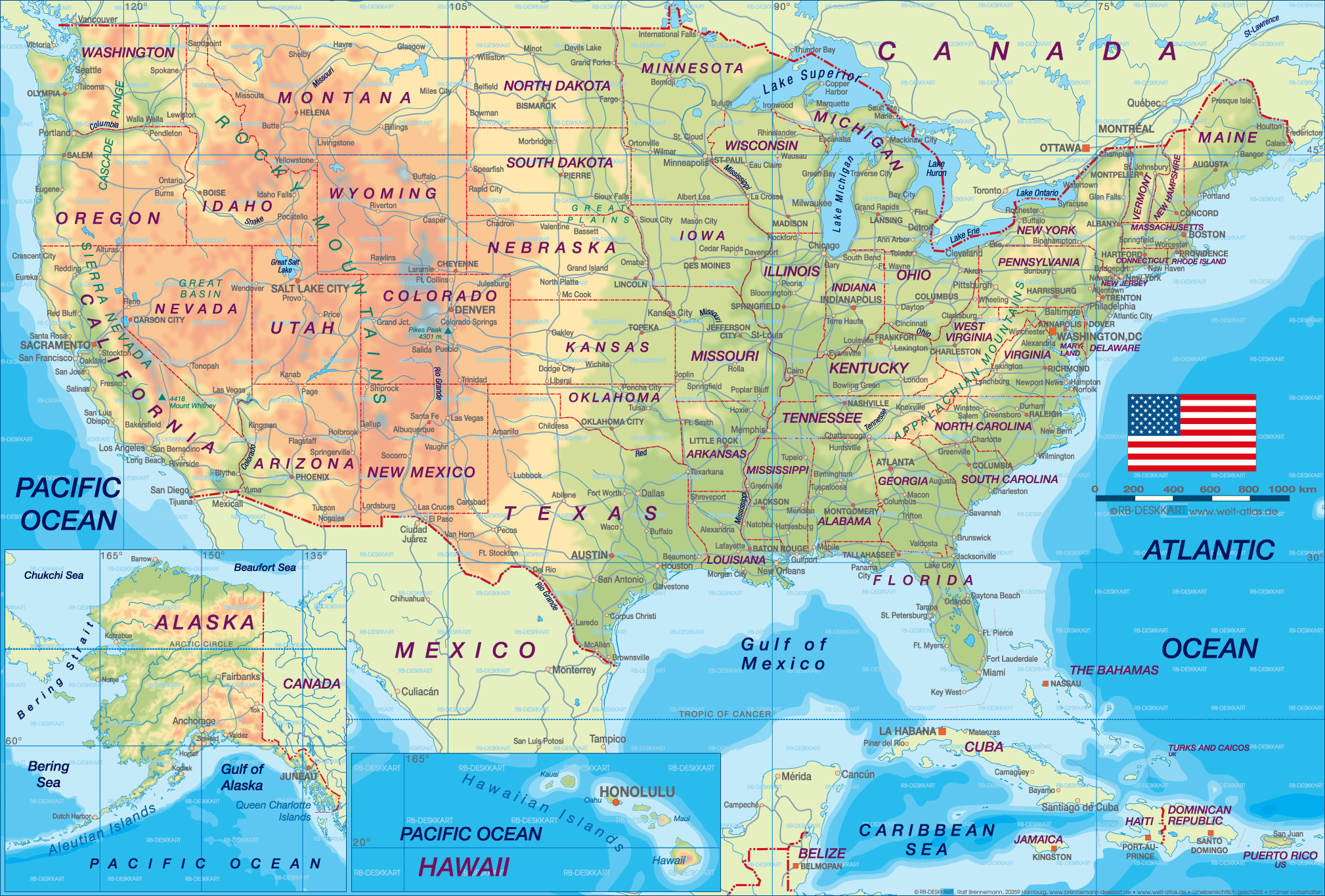 United States Cities Map Mapsof
