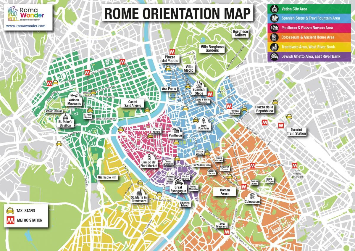 Visite Guidate Roma Mappa Cartina Di Roma Siti Turistici 