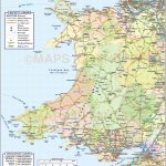 Wales 1st Level County Road Rail Map 1m Scale In