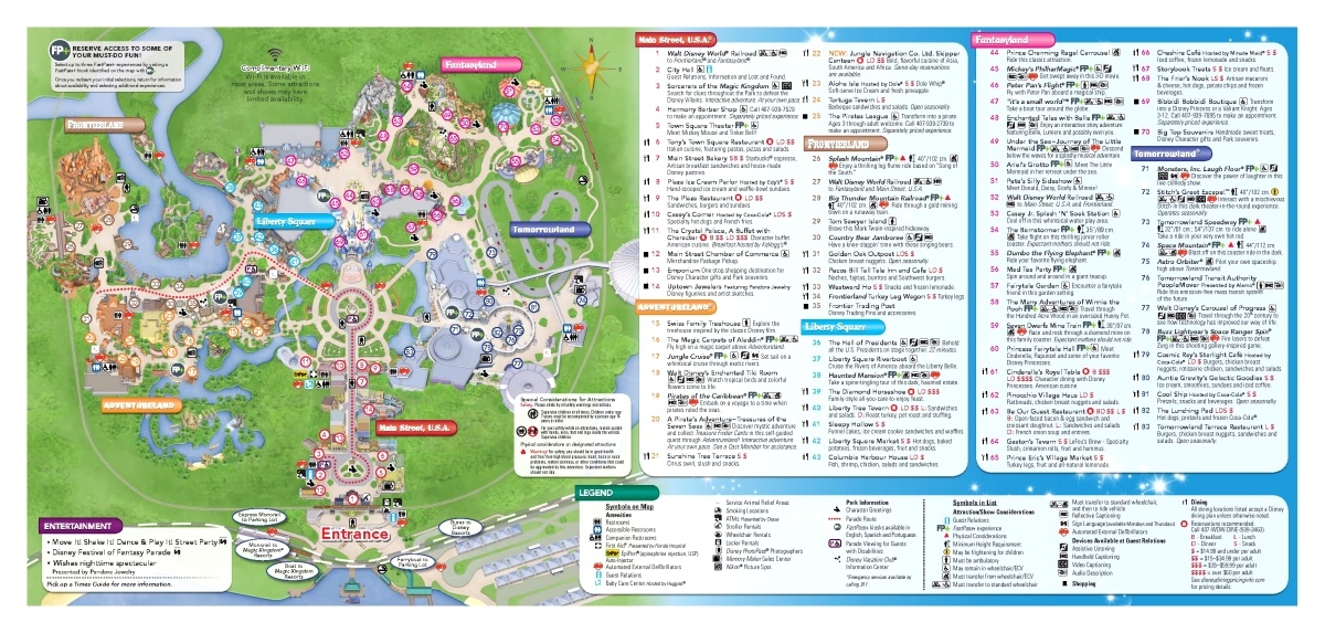 WDWThemeParks Magic Kingdom Photos Map