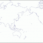 World Pacific Ocean Centered Free Map Free Blank Map