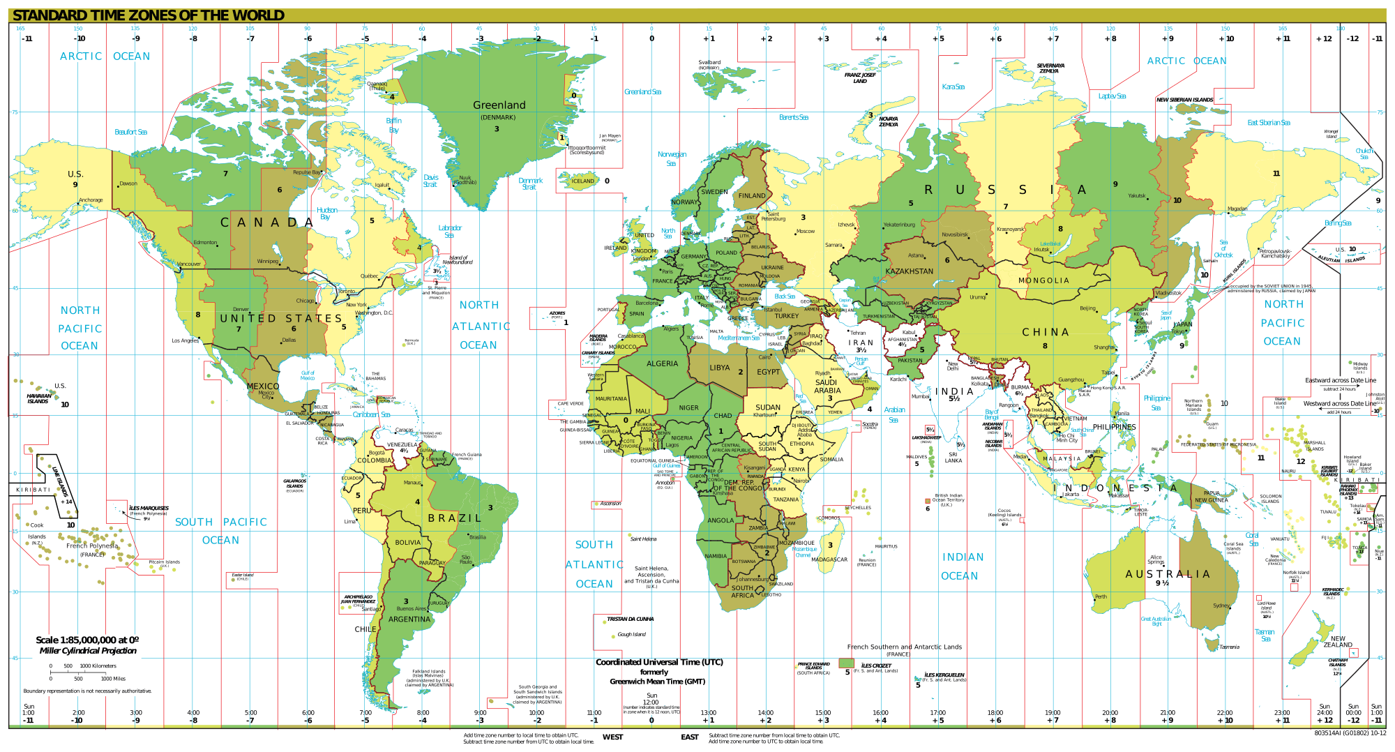 World time zones map 1 World Map With Countries