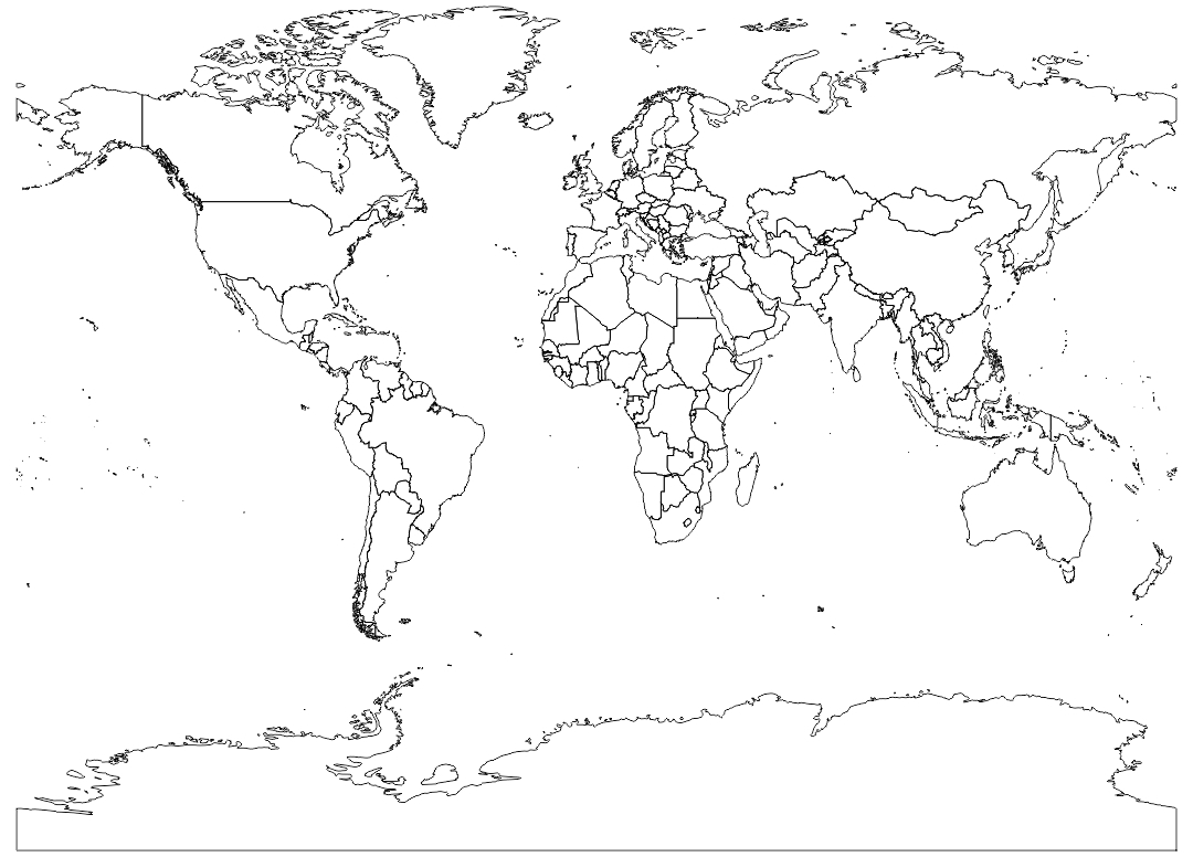 7 Best Blank World Maps Printable Printablee 7 Best Blank World Maps Printable Printablee
