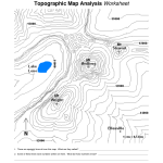 Contour Lines Topographic Map Worksheets Map Worksheets