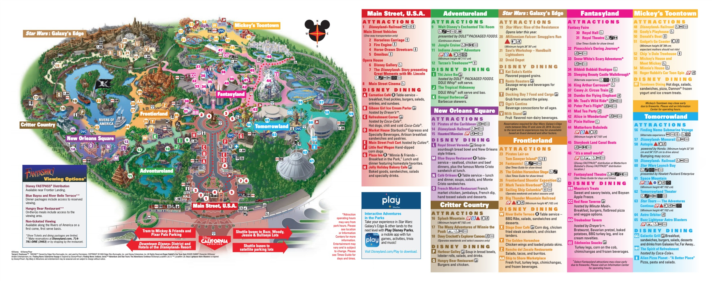 Disneyland Resort Map 2021 Printable PDF Maps Of 