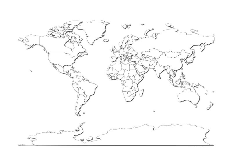 Free Large Printable World Map PDF With Countries World 